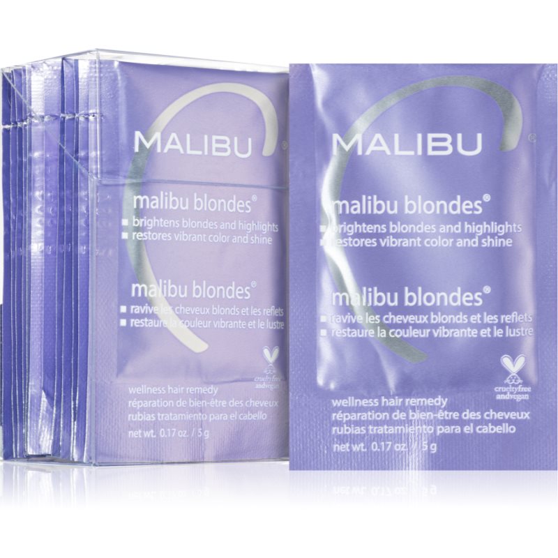 Malibu C Wellness Hair Remedy Malibu Blondes intenzív kúra a szőke és melírozott hajra 12x5 g-Ár