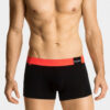 Man boxers ATLANTIC PREMIUM with mikromodal - black/orange