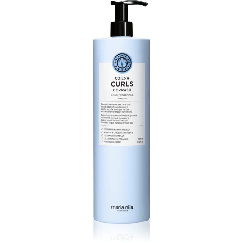 Maria Nila Coils & Curls Co-Wash sampon és kondicionáló a hullámos és göndör hajra 1000 ml-Ár