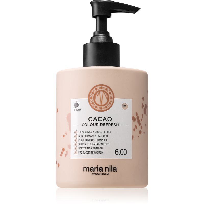 Maria Nila Colour Refresh Cacao gyengéd tápláló maszk tartós színes pigmentekkel 4 – 10 alkalommal mosásálló 6.00 300 ml-Ár