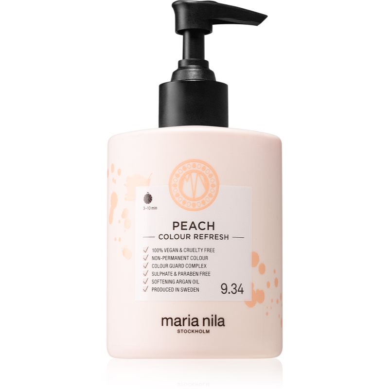 Maria Nila Colour Refresh Peach gyengéd tápláló maszk tartós színes pigmentekkel 4 – 10 alkalommal mosásálló 9.34 300 ml-Ár