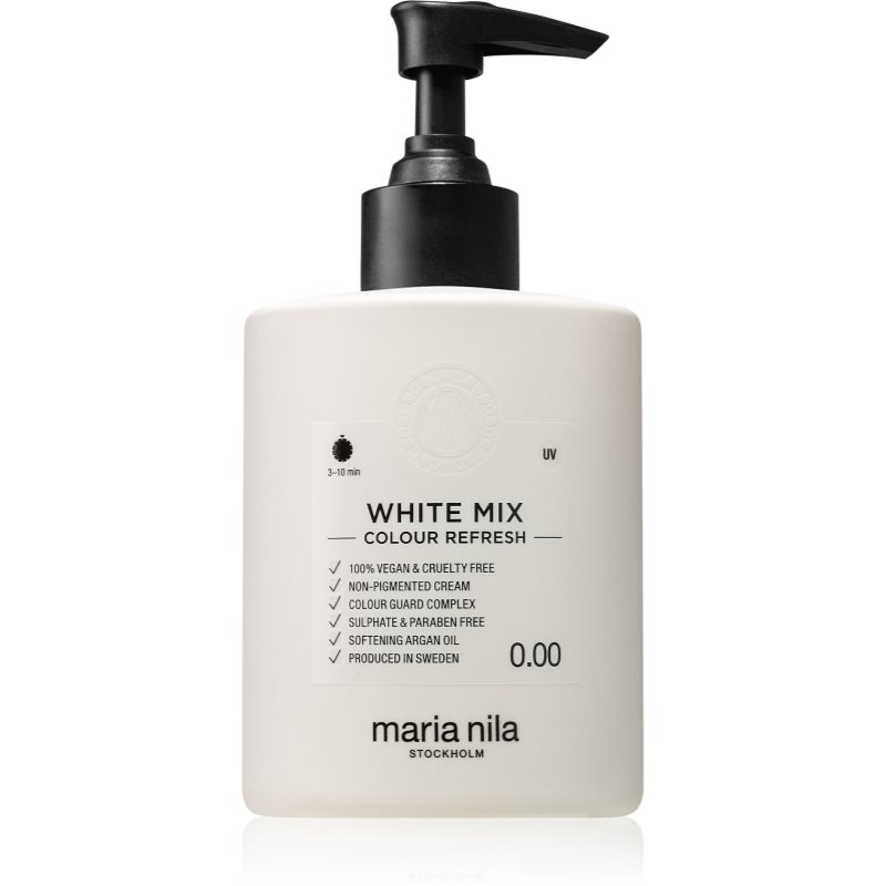 Maria Nila Colour Refresh White Mix színes pigmentek nélküli tápláló maszk pasztell árnyalatok kialakításához 4 – 10 alkalommal mosásálló 0.00 300 ml-Ár