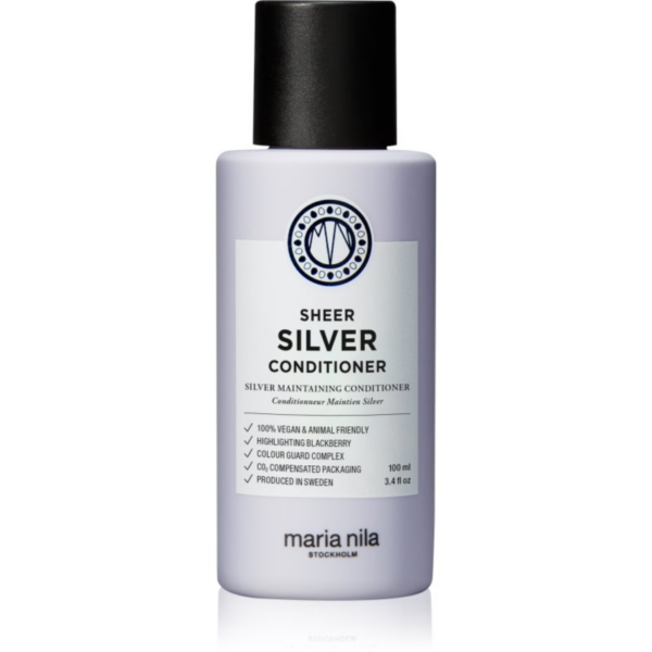 Maria Nila Sheer Silver Conditioner hidratáló kondicionáló sárga tónusok neutralizálására szulfátmentes 100 ml-Ár