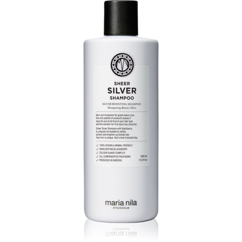 Maria Nila Sheer Silver Shampoo sampon a sárga tónusok neutralizálására 350 ml-Ár