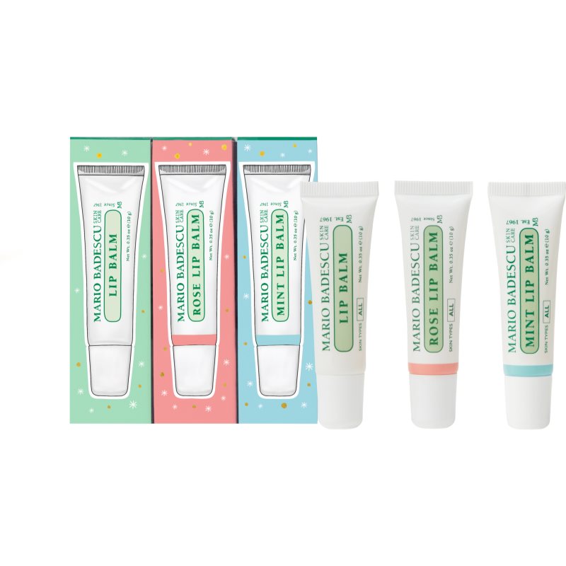 Mario Badescu Lip Balm Trio ajándékszett az ajkakra