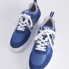 Marjin Men's Sneakers Thick Sole Lace-Up Sneakers Vetur Royal.