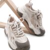 Marjin Women's High-Sole Sneaker Lace-Up Sneakers Virez Beige.