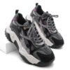 Marjin Women's High-Sole Sneaker Lace-Up Sneakers Virez Black.
