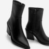 Marjin Women's Pointed Toe Western Boots Tamin Black