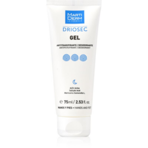 MartiDerm Driosec Gel Antitranspirante gél a túlzott izzadás ellen kézre és lábra 75 ml-ár