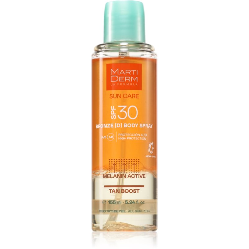 MartiDerm Sun Care Bronze D Body Spray testápoló spray barnulást gyorsító SPF 30 155 ml-ár