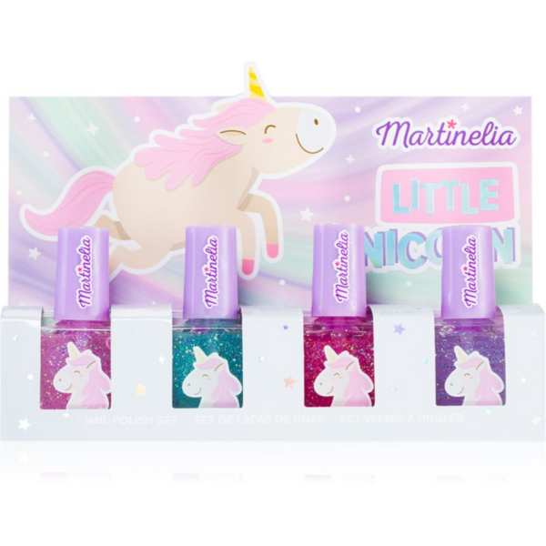 Martinelia Little Unicorn Nail Polish Set körömlakk szett gyermekeknek Pink