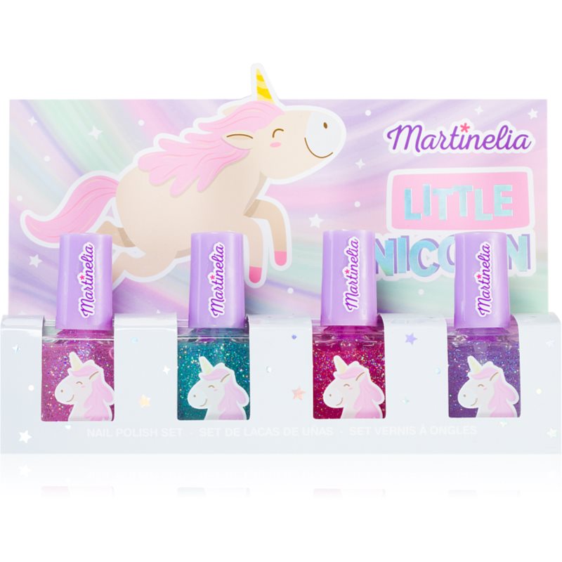 Martinelia Little Unicorn Nail Polish Set körömlakk szett gyermekeknek Pink