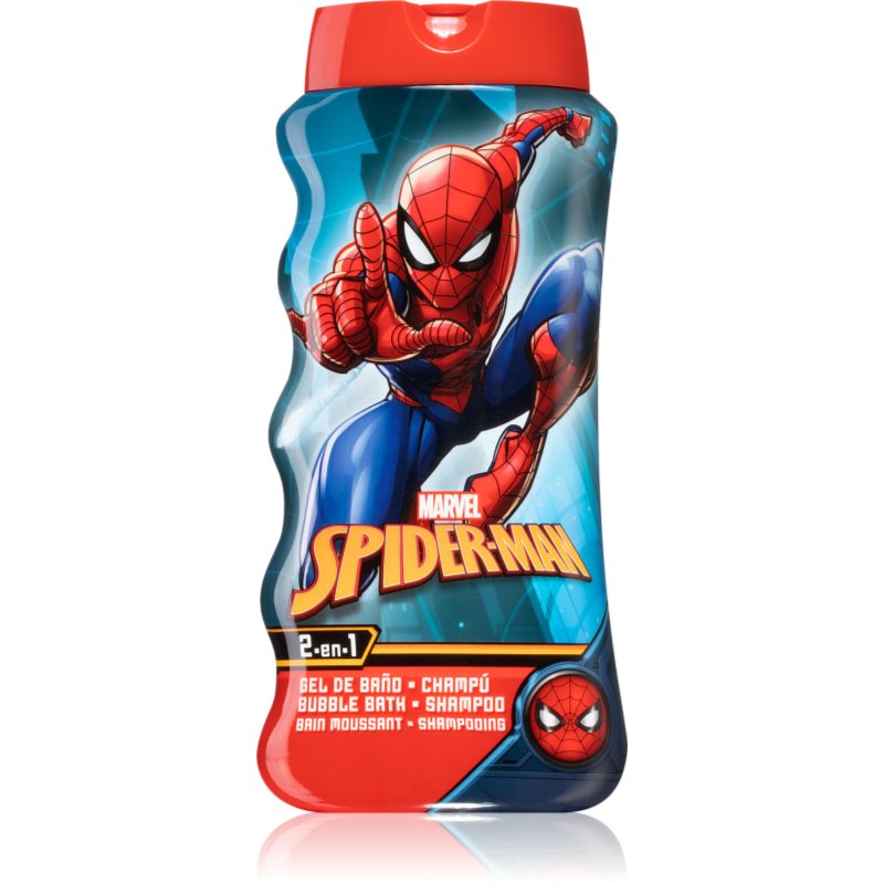 Marvel Spiderman Bubble Bath and Shampoo tusoló- és fürdőgél gyermekeknek 475 ml-ár