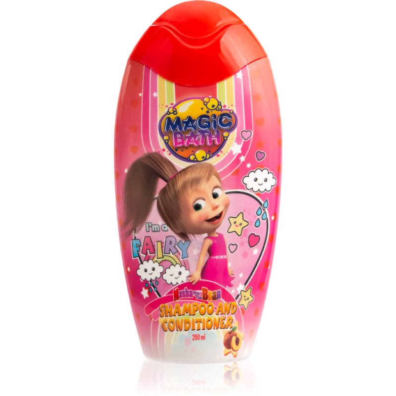 Masha & The Bear Magic Bath Shampoo and Conditioner sampon és kondicionáló 2 in1 gyermekeknek 200 ml-Ár