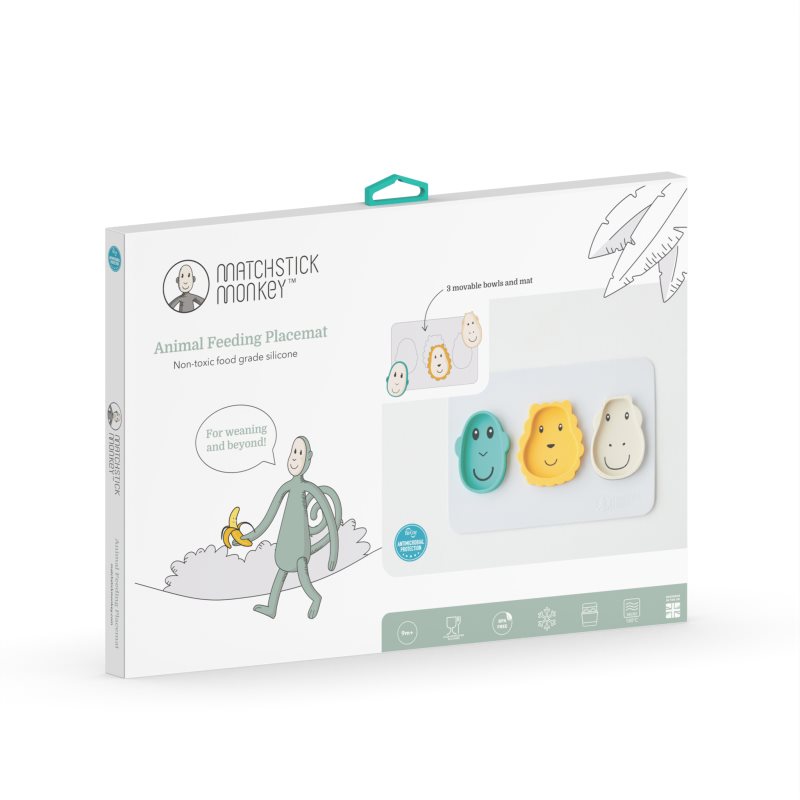 Matchstick Monkey Animal Snack Mat etetőszett gyermekeknek Monkey