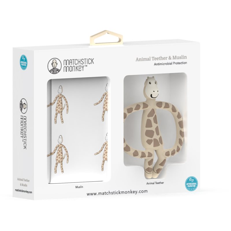 Matchstick Monkey Animal Teether & Muslin Giraffe ajándékszett gyermekeknek-Ár