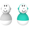 Matchstick Monkey Endless Bathtime Fun Wobblers Fürdőjátékok Cool Grey & Green 2 db-Ár