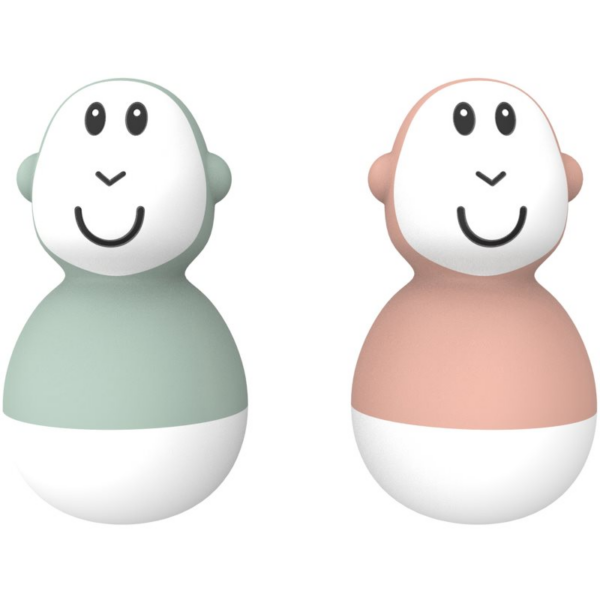 Matchstick Monkey Endless Bathtime Fun Wobblers Fürdőjátékok Mint Green & Dusty Pink 2 db-Ár