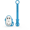 Matchstick Monkey Flat Face Teether & Soother Clip ajándékszett gyermekeknek Blue-Ár