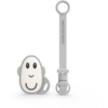 Matchstick Monkey Flat Face Teether & Soother Clip ajándékszett gyermekeknek Grey-Ár