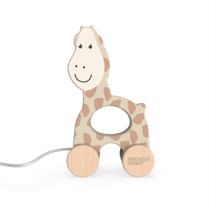Matchstick Monkey Pull Along Animal húzogatós játék Giraffe 1 db-Ár