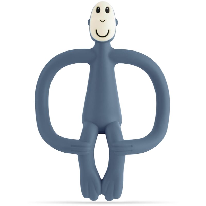 Matchstick Monkey Teething Toy and Gel Applicator rágóka 2in1 kefével Airforce Blue 1 db-Ár
