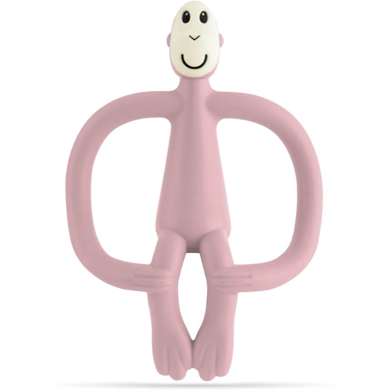 Matchstick Monkey Teething Toy and Gel Applicator rágóka 2in1 kefével Dusty Pink 1 db-Ár