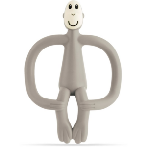 Matchstick Monkey Teething Toy and Gel Applicator rágóka 2in1 kefével Grey 1 db-Ár