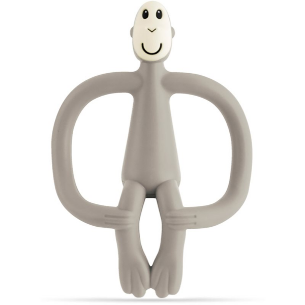 Matchstick Monkey Teething Toy and Gel Applicator rágóka 2in1 kefével Grey 1 db-Ár