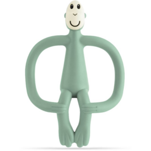 Matchstick Monkey Teething Toy and Gel Applicator rágóka 2in1 kefével Mint Green 1 db-Ár