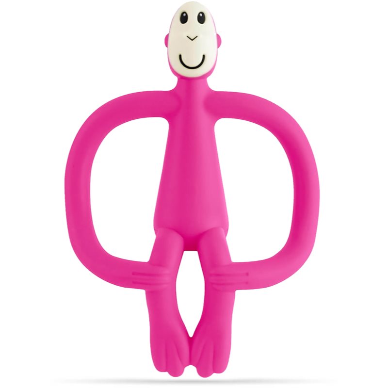 Matchstick Monkey Teething Toy and Gel Applicator rágóka 2in1 kefével Pink 1 db-Ár