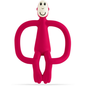 Matchstick Monkey Teething Toy and Gel Applicator rágóka 2in1 kefével Ruby 1 db-Ár