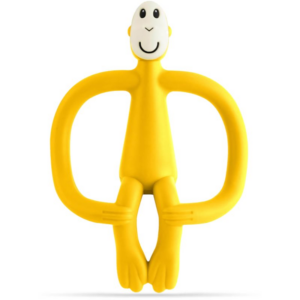 Matchstick Monkey Teething Toy and Gel Applicator rágóka 2in1 kefével Yellow 1 db-Ár
