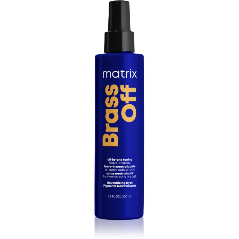 Matrix Brass Off haj spray semlegesíti a sárgás tónusokat 200 ml-Ár