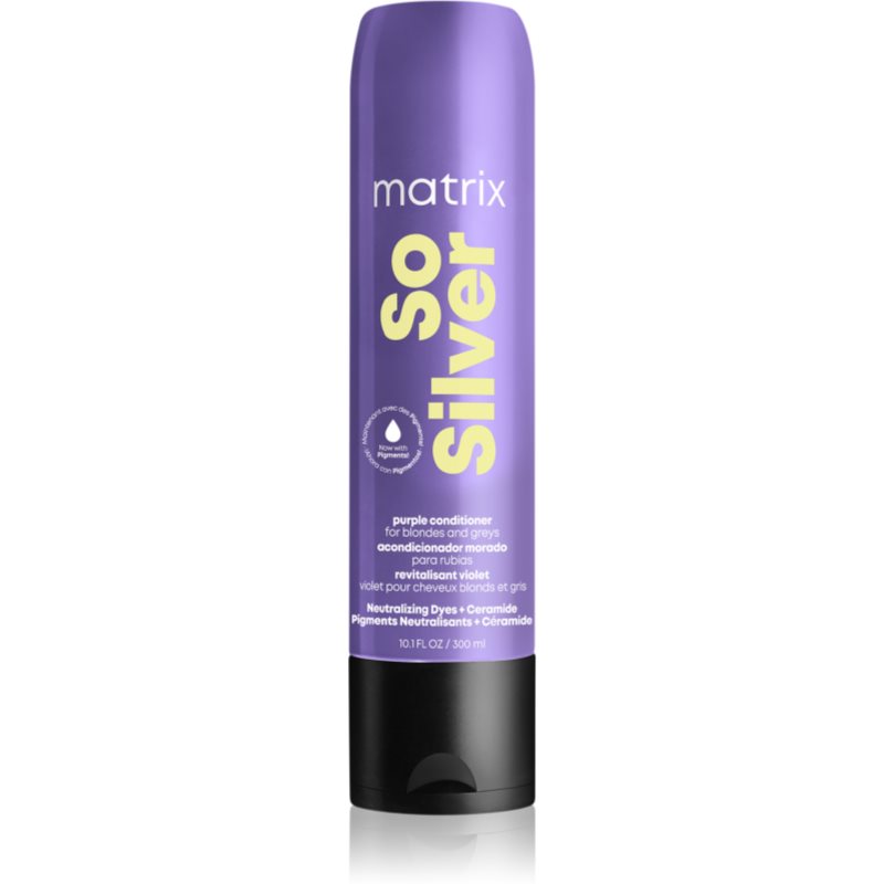 Matrix So Silver hidratáló kondicionáló sárga tónusok neutralizálására 300 ml-Ár
