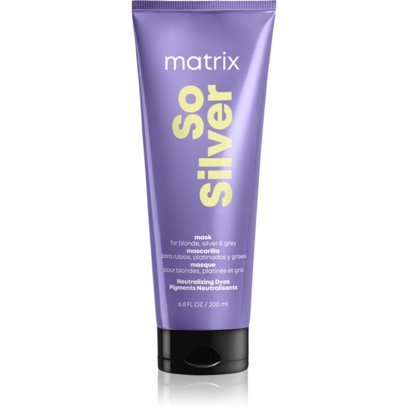 Matrix So Silver maszk semlegesíti a sárgás tónusokat 200 ml-Eredeti