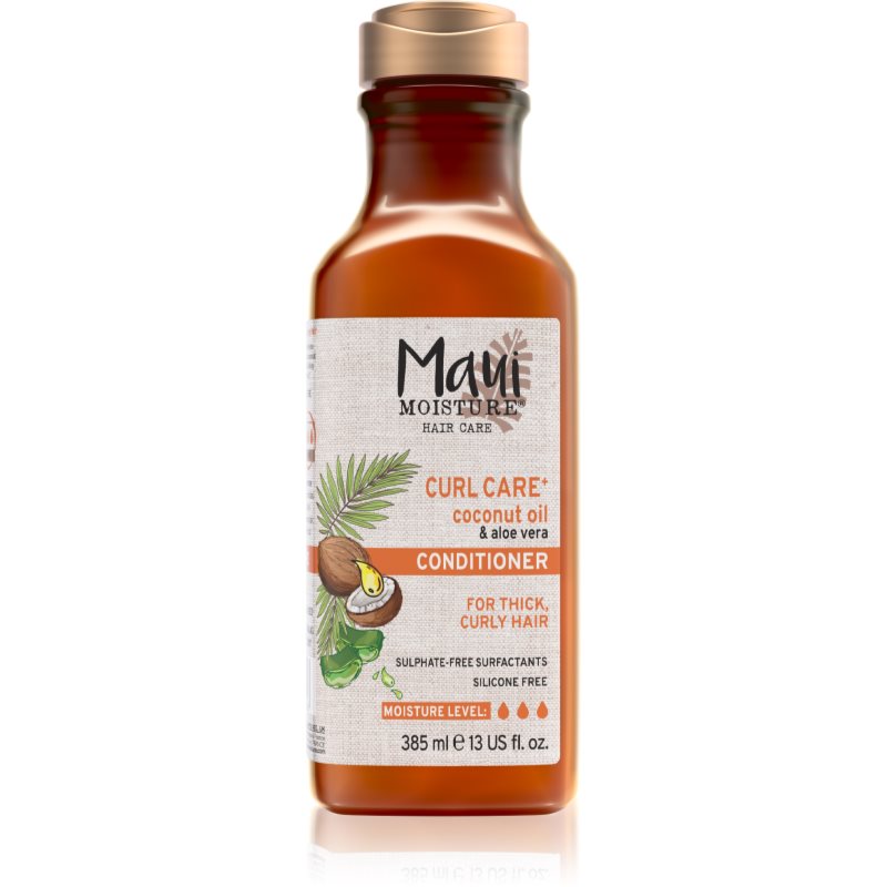 Maui Moisture Curl Quench + Coconut Oil kókuszolajat tartalmazó kondicionáló a hullámos és göndör hajra 385 ml-Ár
