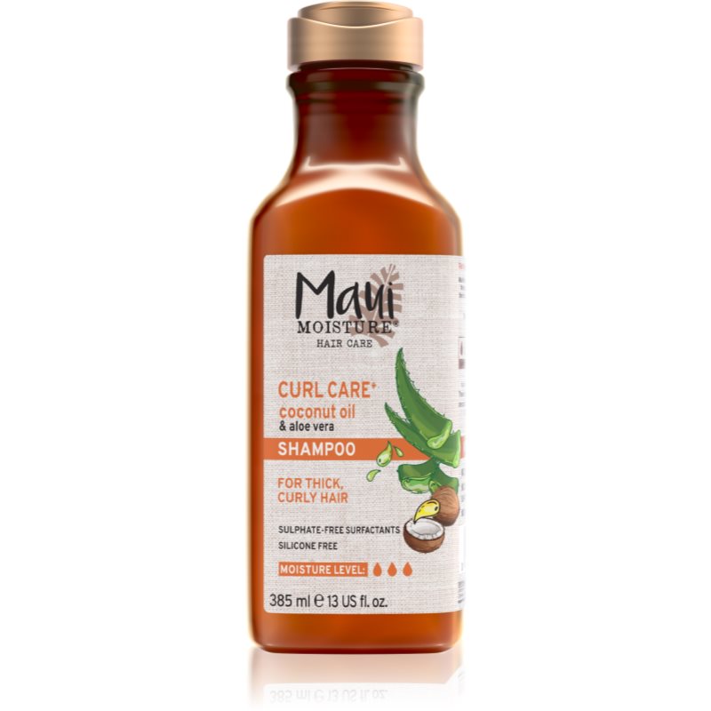 Maui Moisture Curl Quench + Coconut Oil sampon hullámos és göndör hajra 385 ml-Ár