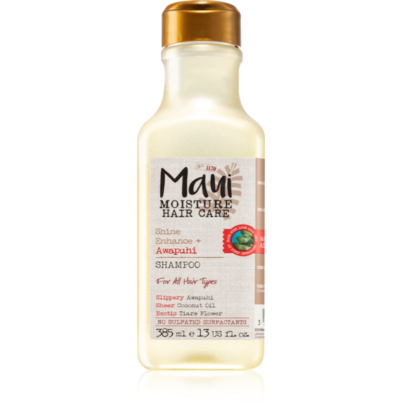 Maui Moisture Shine Amplifying + Awapuhi sampon a fénylő és selymes hajért 385 ml-Ár