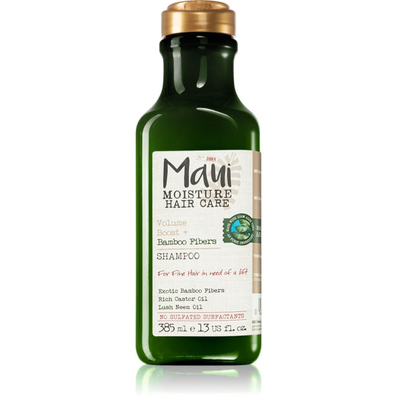 Maui Moisture Volume Boost + Bamboo Fibers erősítő sampon finom és lesimuló hajra 385 ml-Ár
