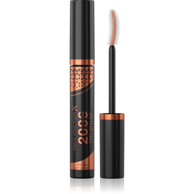Max Factor 2000 Calorie Pro Stylist dúsító és göndörítő szempillaspirál árnyalat Black Brown 9 ml-Ár