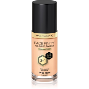 Max Factor Facefinity All Day Flawless tartós alapozó SPF 20 árnyalat 42 Ivory 30 ml-Ár
