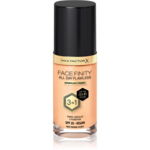 Max Factor Facefinity All Day Flawless tartós alapozó SPF 20 árnyalat 44 Warm Ivory 30 ml-Ár