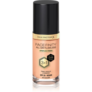Max Factor Facefinity All Day Flawless tartós alapozó SPF 20 árnyalat 75 Golden / N75 Golden 30 ml-Eredeti