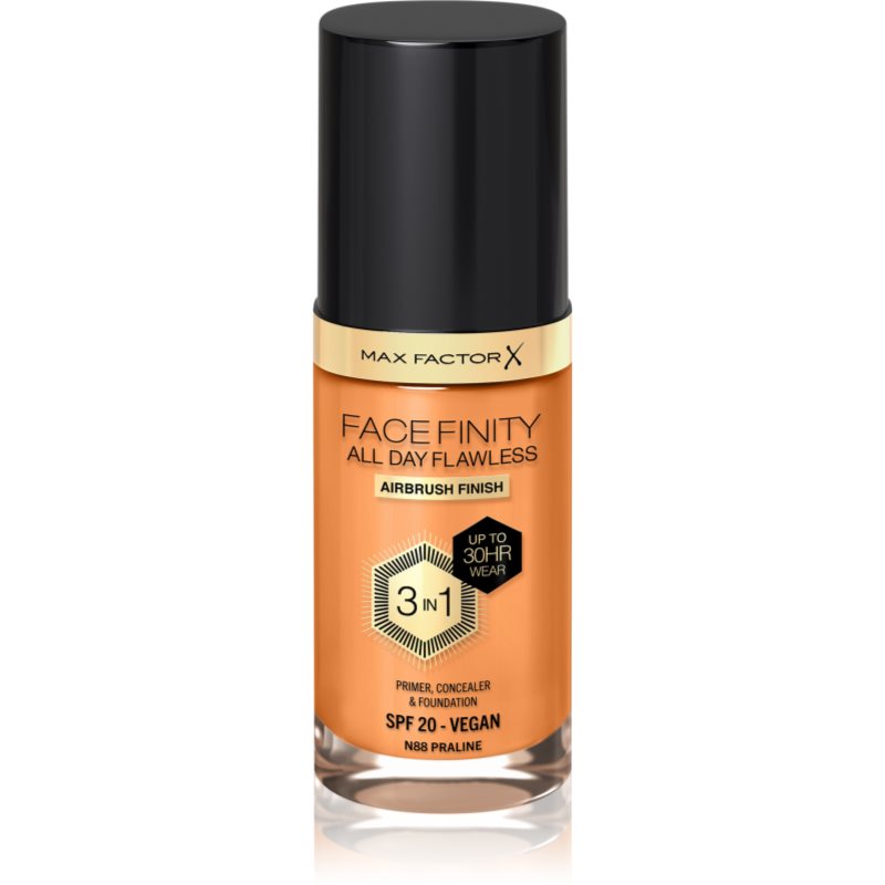 Max Factor Facefinity All Day Flawless tartós alapozó SPF 20 árnyalat 88 Praline 30 ml-Ár