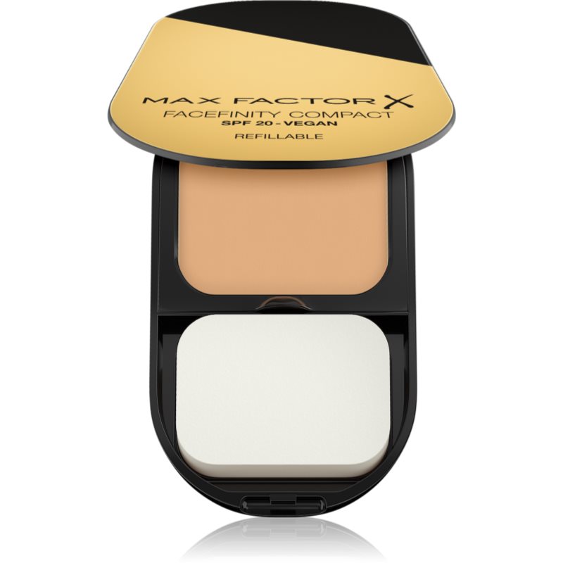 Max Factor Facefinity Refillable kompakt mattító alapozó SPF 20 árnyalat 033 Crystal Beige 10 g-Ár