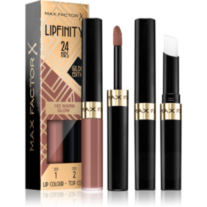 Max Factor Lipfinity Gilded Edition hosszan tartó rúzs balzsammal árnyalat 185 Warm Glow 4