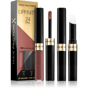 Max Factor Lipfinity Lip Colour hosszan tartó rúzs balzsammal árnyalat 006 Always Delicate 4