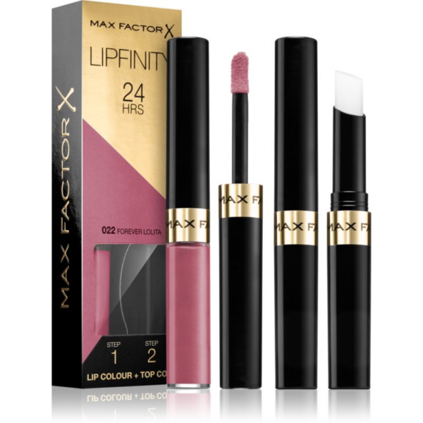 Max Factor Lipfinity Lip Colour hosszan tartó rúzs balzsammal árnyalat 022 Forever Lolita 4